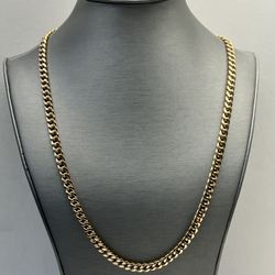 Gold Chain 14k  24inches  0.7mm  (1555)