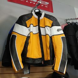 FirstGear Leather Motorcycle Jacket size 48 XL+. New $ 299