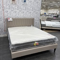  New BIEGE Queen Bedframe 