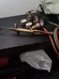 Welder gauges and torch.