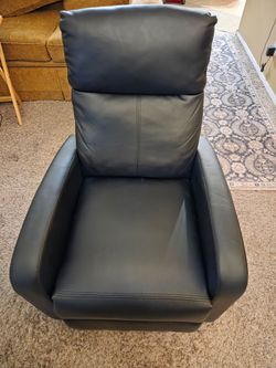 Black reclining chair