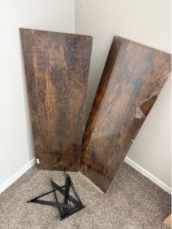 Wood shelves
