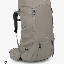 Osprey Renn 65L Women's Backpacking Backpack, Pediment Grey/Linen Tan