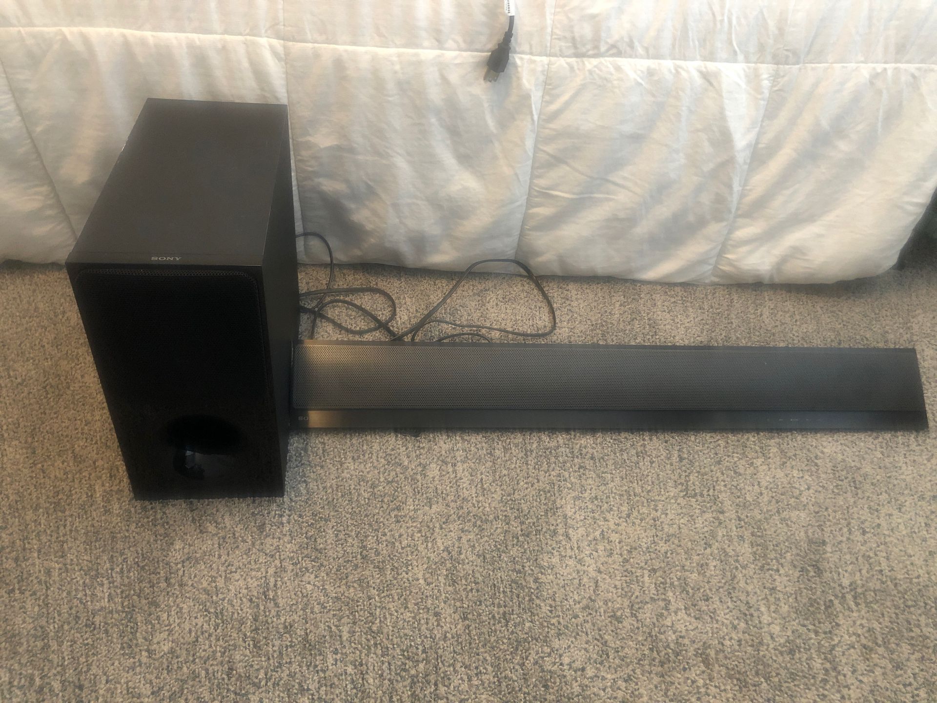 Sony sound bar and subwoofer