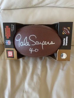 Collection of Gale Sayers Memorabilia Signed. 