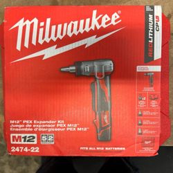Milwaukee New Kit Pex Expander Battery And Charger M12 