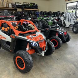 Kids Can-Am 24V Power Wheels Ride-On Car Battery Electric Vehicl