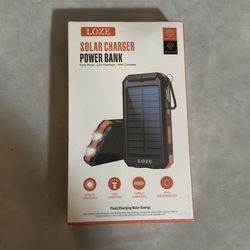 LOZE Solar Charger, 38800mAh Solar Power Bank, Outdoor Portable Charger 38800mAh