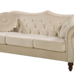 New Ivory Livingroom set (Sofa & Loveseat)