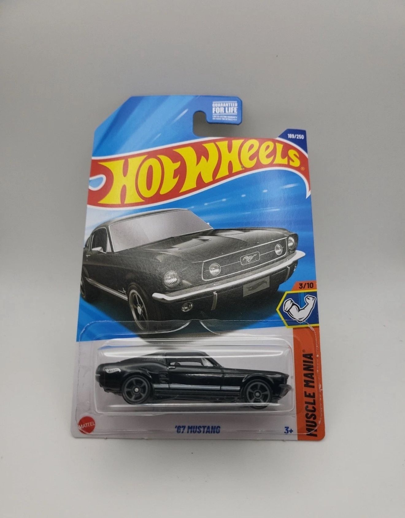 Hot Wheels 2025 '67 MUSTANG Black 189/250 Muscle Mania 3/10