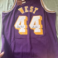 Jerry West Signed Lakers Jersey 100% Authentic PSA Certified