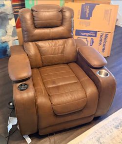 Leather electric chair