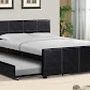 New Black Pull Out Bed Full Bed Over Twin (No Mattresses )