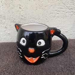 Halloween Black Cat Coffee Mug..