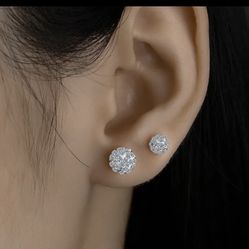 Diamond Ball Stud Earring 