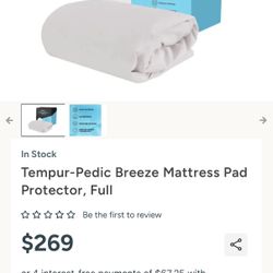 Tempur-Pedic Tempur-Protect Breeze Full Size Cooling Mattress Protector