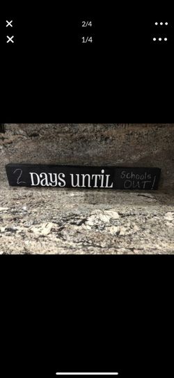 Days Until countdown - write on it with chalk