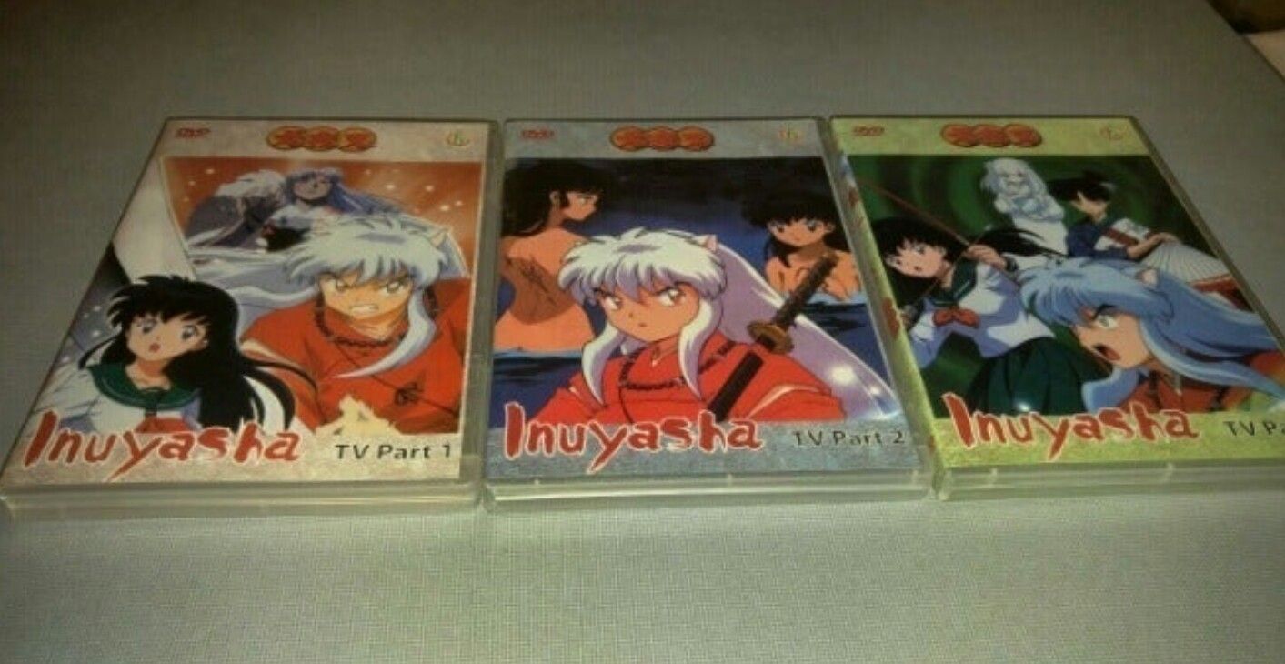 Inuyasha TV Series parts 1 to 3 DVD--- Episodes 1-54 on 9 discs Anime

