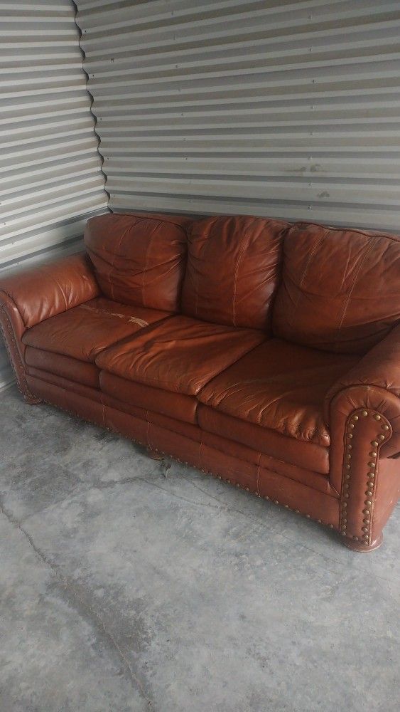 Leather Couch 