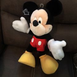 Mickey Mouse 15" Plush Stuffed Animal Applause- BENDABLE 