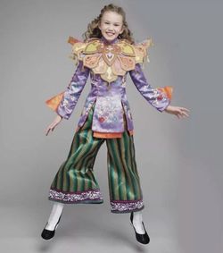 Alice in wonderland through the looking glass Asian costume girls size 12