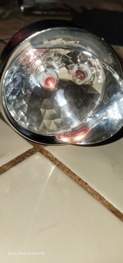 Chrome bicycle headlight