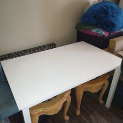 White kitchen table