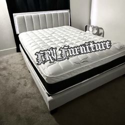 New Queen Bed Frame With Mattress 