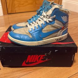 Off white jordan 1 UNC size 9.5