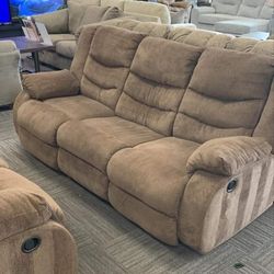 TULEN CHOCOLATE RECLINING SOFA