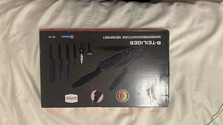 6-Piece Marble Coating Knife Set
