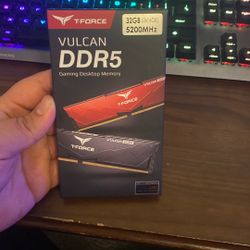 T-FORCE Vulcan DDR5 32GB (2x16GB) 5200MHz 