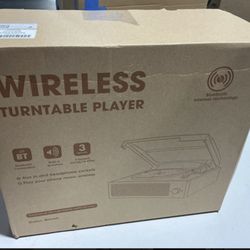 Bluetooth Record Player / Turntable (3-Speed)