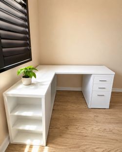 Adjustable L shaped Desk