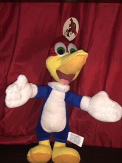 Vintage Woody Woodpecker plush doll plushie 12” tall NWT 2001 new! Rare find! Only 1 available