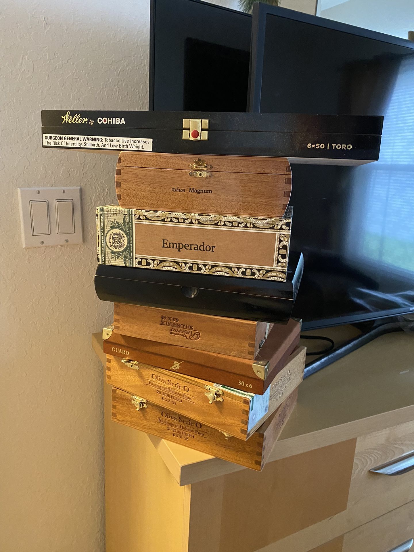 Empty Cigar Boxes