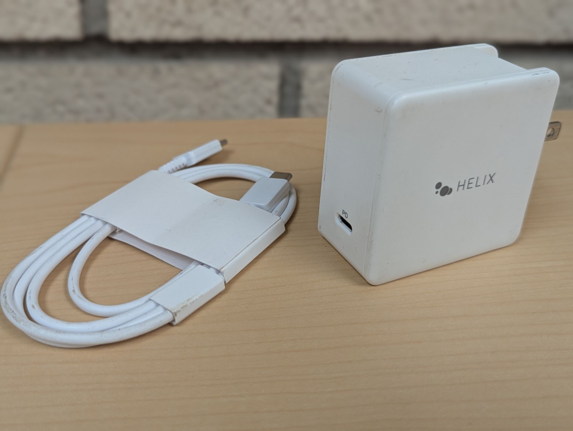 65W USB-C PD Fast Charger Block + USB-C Cable MacBook Laptop Phone