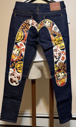 Evisu Heritage Denim Jean Pants Size 31/34