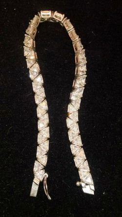 Vintage costume jewelry tennis bracelet