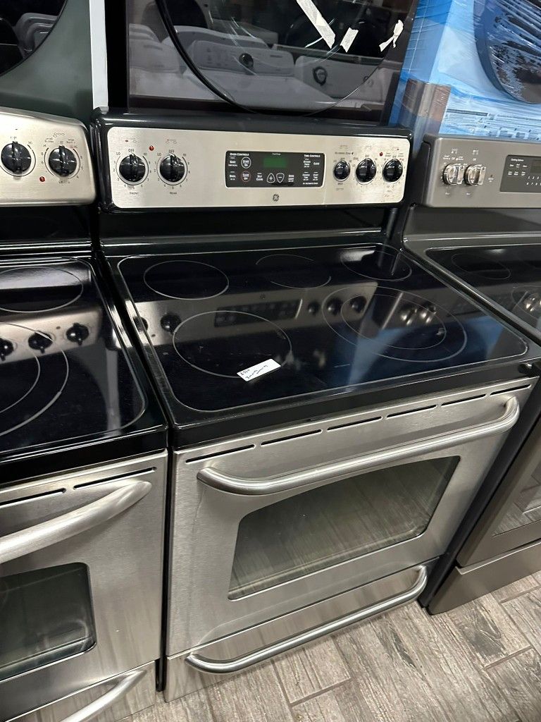 Ge profile stainless steel electric stove with warranty