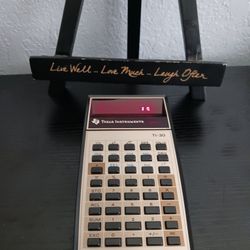 Vintage 1976 Texas Instruments TI-30 Calculator Red LED Display Tested Works!