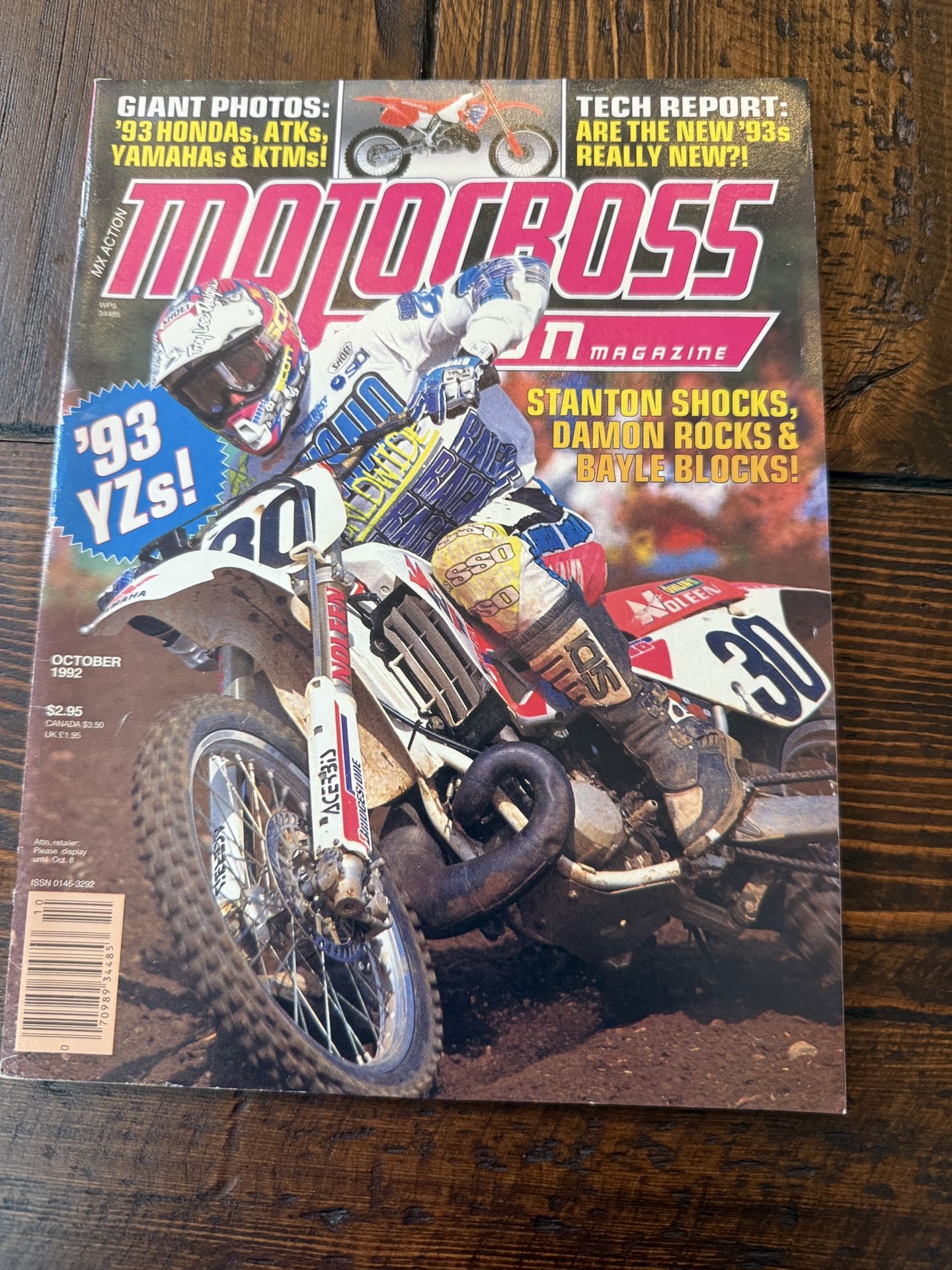 Motocross action magazine, October 1992
