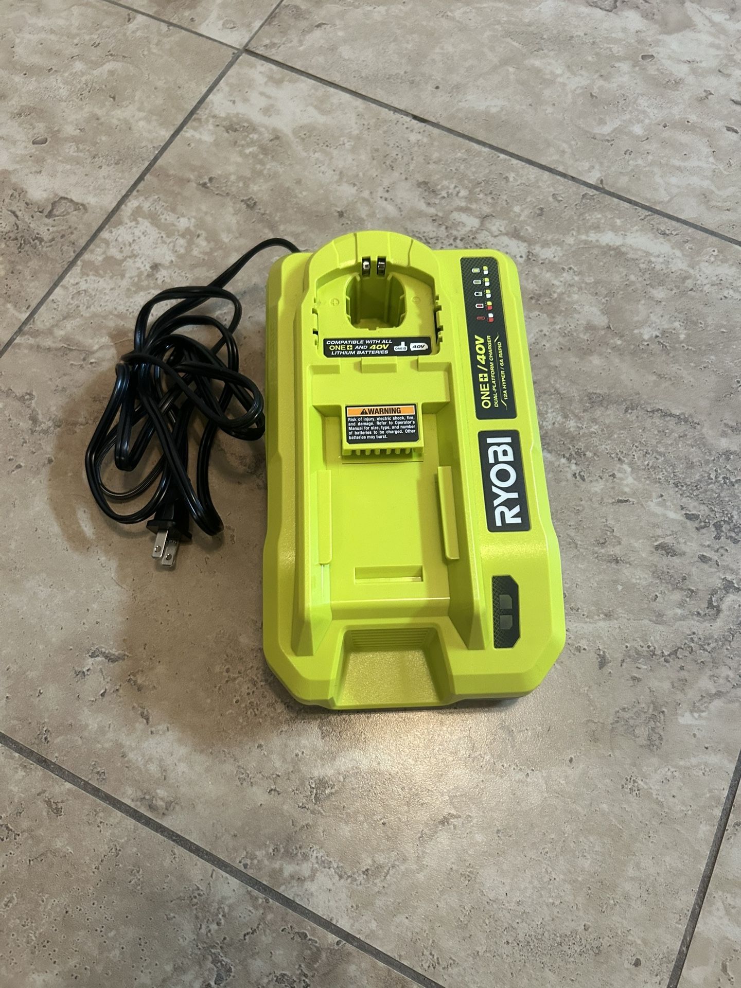 Ryobi 18v/40v Dual Platform Rapid Battery Charger
