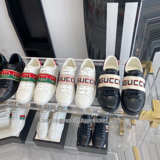 Gucci Ace Differnent Style White Sneaker In stock