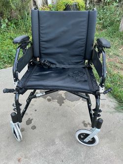 Drive  Lightweight Folding Wheelchair Aluminum Frame Needs Back Wheels