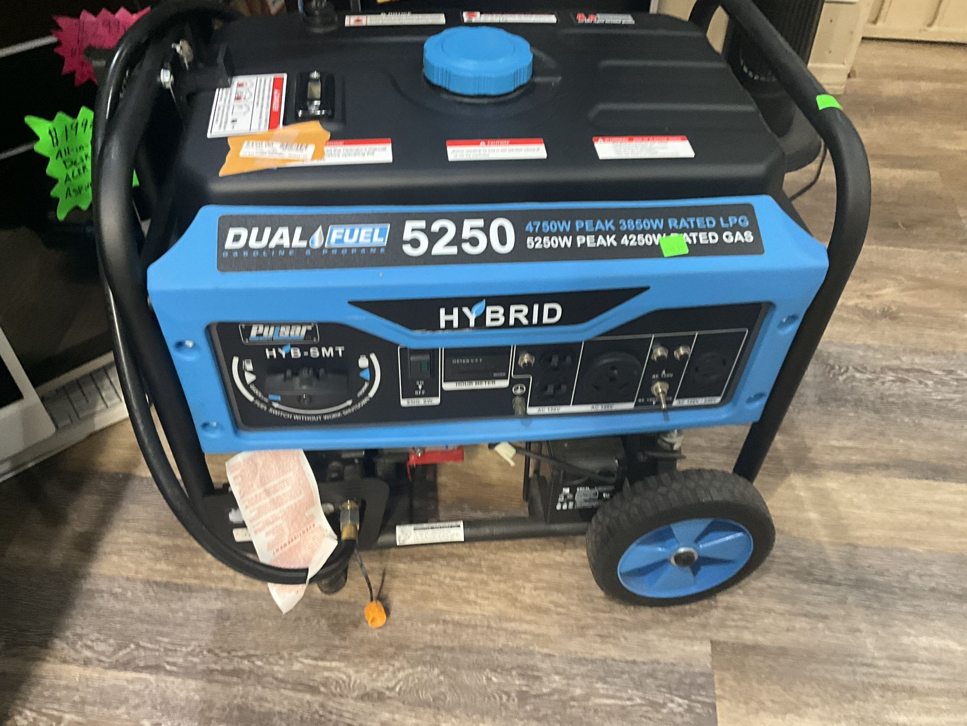 Pulsar Hybrid Dual Fuel Generator 5250