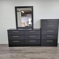 Dresser Whit Mirror And Chest - Cómoda Con Espejo Y Gavetero 