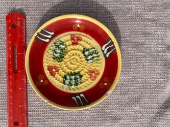 Vintage Fine French Garlic Grater Plate - Ceramic 5" USA Edition 10615