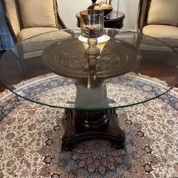 Round Glass Table