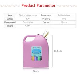 Portable Electric Balloon Inflator Electric Balloon Pump